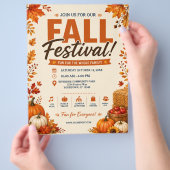 Herbstfest-Flugblatt Flyer (Hand)