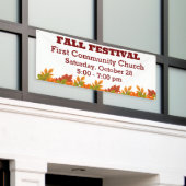 Herbstfest Herbst verlässt Gemeinschaftsveranstalt Banner (Äußeres Gebäude)