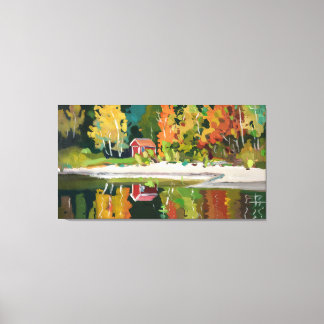 Herbstfest Leinwanddruck