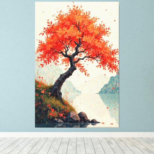 Herbstfest Leinwanddruck (Insitu (Holzboden))