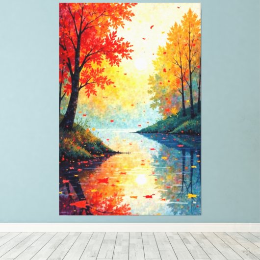 Herbstfest Leinwanddruck (Insitu (Holzboden))