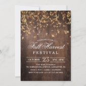 Herbstfest Party Einladung (Vorderseite)