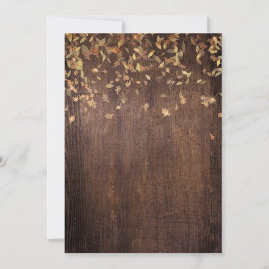 Herbstfest Party Einladung (Rückseite)