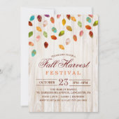 Herbstfest Party Einladung (Vorderseite)
