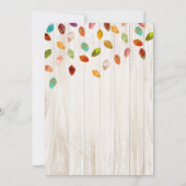 Herbstfest Party Einladung (Rückseite)