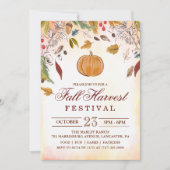 Herbstfest Party Einladung (Vorderseite)