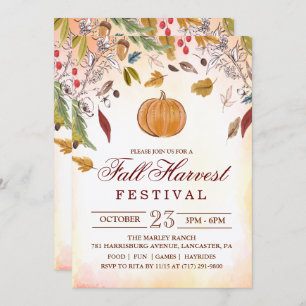 Herbstfest Party Einladung