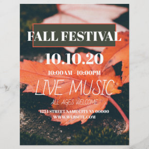 Herbstfest-Party-Poster Flyer
