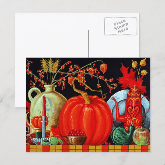 Herbstfest Postkarte (Vorne/Hinten)