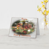 Herbstfest - Segen auf Karte (Gelbe Blume)