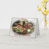 Herbstfest - Segen auf Karte (Gelbe Blume)