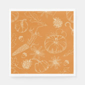 Herbstfest Sketch in Orange Serviette (Vorderseite)