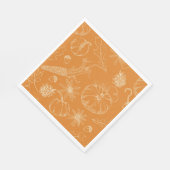 Herbstfest Sketch in Orange Serviette (Ecke)