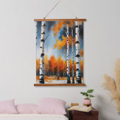 Herbstfest Wandteppich Mit Holzrahmen (Schlafzimmer)