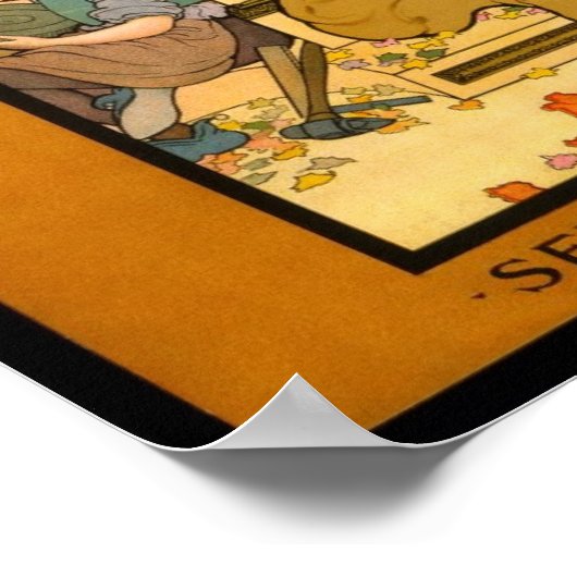 Herbstfestival 1903. Vintage Werbung Poster (Ecke)