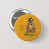 Herbstfestival Beer Drinks Armadillo Texas Button (Vorne & Hinten)