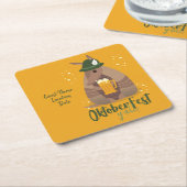 Herbstfestival Beer Drinks Armadillo Texas Rechteckiger Pappuntersetzer (angewinkelt)