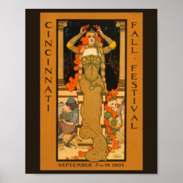 Herbstfestival Cincinnati 1903 Poster