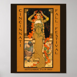Herbstfestival Cincinnati 1903 Poster