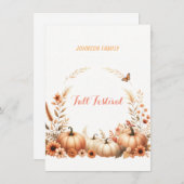 Herbstfestival Einladung (Vorne/Hinten)