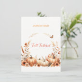 Herbstfestival Einladung (Stehend Vorderseite)