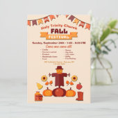 Herbstfestival Einladung (Stehend Vorderseite)