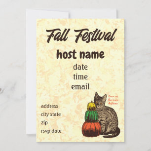 Herbstfestival Einladung - Herbstpumpen