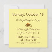 Herbstfestival Farbiger Baum Einladung (Rückseite)