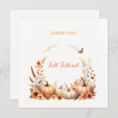 Herbstfestival Feiertagskarte (Vorne/Hinten)