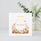 Herbstfestival Feiertagskarte (Stehend Vorderseite)