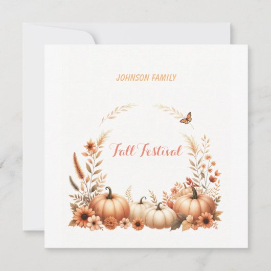 Herbstfestival Feiertagskarte (Vorderseite)