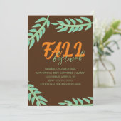 Herbstfestival Grüner Flyer Einladung (Stehend Vorderseite)