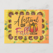 Herbstfestival im Herbst Postkarte (Vorderseite)