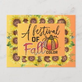 Herbstfestival im Herbst Postkarte