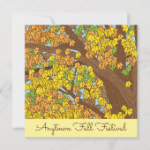 Herbstfestival Individuelle Blätter Einladung (Vorderseite)