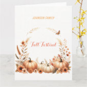 Herbstfestival Karte (Gelbe Blume)