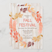 Herbstfestival lässt Einladung (Vorne/Hinten)