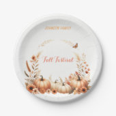 Herbstfestival Pappteller (Vorderseite)