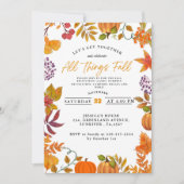 Herbstfestival Party Feuerwehr Nachbarschaft Party Einladung (Vorderseite)