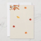 Herbstfestival Party lädt Herbstmädchen ein Einladung (Rückseite)