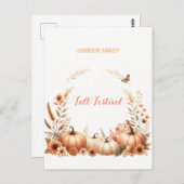 Herbstfestival Postkarte (Vorne/Hinten)