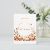 Herbstfestival Postkarte (Stehend Vorderseite)
