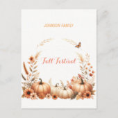 Herbstfestival Postkarte (Vorderseite)
