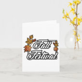 Herbstfestival - Schatten des Herbstes Karte (Gelbe Blume)