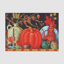 Herbstfestliche antike Malerei Pumpkin Dekoration Seidenpapier