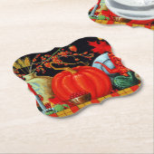Herbstfestliche antike Malerei Pumpkin Dekoration Untersetzer (angewinkelt)