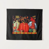 Herbstfestliche antike Malerei Pumpkin Dekoration Wandteppich (Vorderseite (Horizontal))