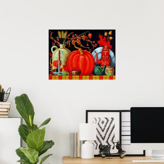 Herbstfesttisch Poster (Heimbüro)