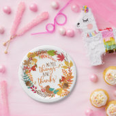 Herbstfeuer danken pappteller (Party)