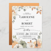 Herbstfeuer Einladung (Vorne/Hinten)